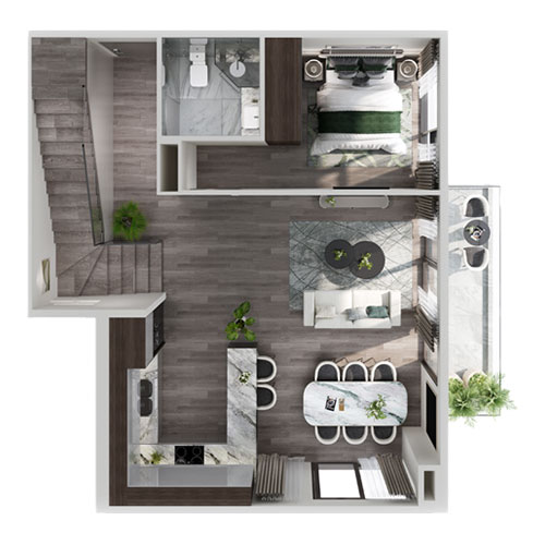 Mat bang can ho Duplex Imperia Ocean City The Parkland mat-bang-tang-1-can-ho-duplex-imperia-ocean-city-the-parkland